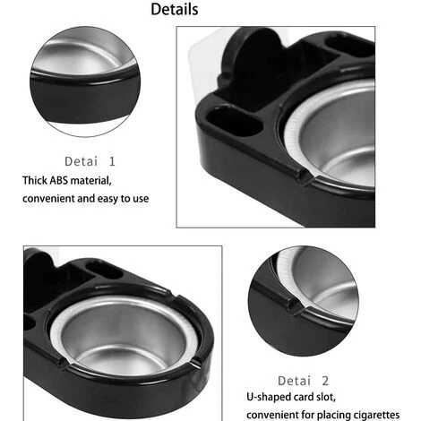2 Pièces Cendrier Mural Mural En Acier Inoxydable, Cendrier Inox Pour Salle De Bain, Coupe Vent Cigarette Cendrier Fumeurs Cendre Utilisation Intérieure Ou Extérieure, Parfait Pour La Maison GrooFoo 6 2 Pièces Cendrier Mural Mural En Acier Inoxydable, Cendrier Inox Pour Salle De Bain, Coupe Vent Cigarette Cendrier Fumeurs Cendre Utilisation Intérieure Ou Extérieure, Parfait Pour La Maison GrooFoo – Image 4