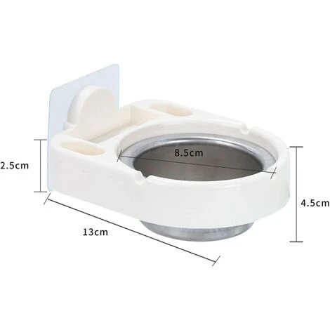 2 Pièces Cendrier Mural Mural En Acier Inoxydable, Cendrier Inox Pour Salle De Bain, Coupe Vent Cigarette Cendrier Fumeurs Cendre Utilisation Intérieure Ou Extérieure, Parfait Pour La Maison GrooFoo 7 2 Pièces Cendrier Mural Mural En Acier Inoxydable, Cendrier Inox Pour Salle De Bain, Coupe Vent Cigarette Cendrier Fumeurs Cendre Utilisation Intérieure Ou Extérieure, Parfait Pour La Maison GrooFoo – Image 5