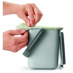 Poubelle Idéal Pour Le Plan De Travail - 4L - Avec Couvercle Metaltex -Poubelle Boutique 43486872 2