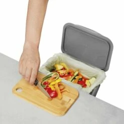 Poubelle Idéal Pour Le Plan De Travail - 4L - Avec Couvercle Metaltex -Poubelle Boutique 43486872 3