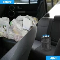 BRIDAY Poubelle De Voiture Poubelle De Voiture Pliable Sac Poubelle Automatique Pop Up Universel Résistant à L'eau Portable Pliable Conteneur à Ordures Poubelle Pour La Collecte De Stockage De Litière à Ordures -Poubelle Boutique 44928878 3