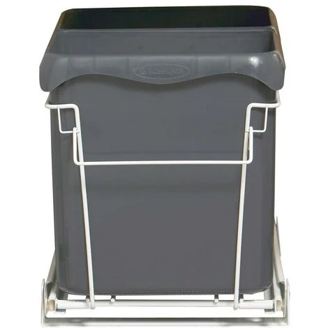 Rossignol - Poubelle De Tri Sélectif 2 Bacs 2x14L EASYTRI - Gris 3 Rossignol - Poubelle De Tri Sélectif 2 Bacs 2x14L EASYTRI - Gris