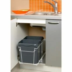 Rossignol - Poubelle De Tri Sélectif 2 Bacs 2x14L EASYTRI - Gris 7 Rossignol - Poubelle De Tri Sélectif 2 Bacs 2x14L EASYTRI - Gris -Poubelle Boutique 48408131 3