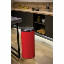 Rossignol - Poubelle De Cuisine Ouverture Par Pression 45L HANDTOUCH - Rouge Tomate -Poubelle Boutique 48408155 4