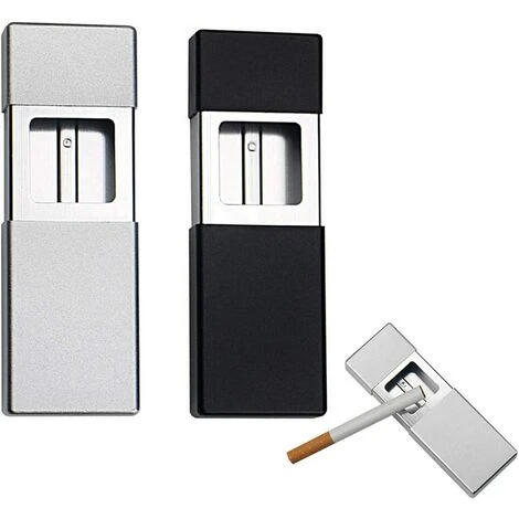 Cendrier De Poche Androxeda,cendrier De Poche à Cigarettes, Cendrier Portable, Cendrier De Voyage, Mini Cendrier à Cigarettes, Pour Voyager En Extérieur 10.5*3.5*1.5cm Fontainebleau 2Pcs Noir, Silver 3 Cendrier De Poche Androxeda,cendrier De Poche à Cigarettes, Cendrier Portable, Cendrier De Voyage, Mini Cendrier à Cigarettes, Pour Voyager En Extérieur 10.5*3.5*1.5cm Fontainebleau 2Pcs Noir, Silver