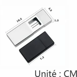 Cendrier De Poche Androxeda,cendrier De Poche à Cigarettes, Cendrier Portable, Cendrier De Voyage, Mini Cendrier à Cigarettes, Pour Voyager En Extérieur 10.5*3.5*1.5cm Fontainebleau 2Pcs Noir, Silver 8 Cendrier De Poche Androxeda,cendrier De Poche à Cigarettes, Cendrier Portable, Cendrier De Voyage, Mini Cendrier à Cigarettes, Pour Voyager En Extérieur 10.5*3.5*1.5cm Fontainebleau 2Pcs Noir, Silver -Poubelle Boutique 48635628 2