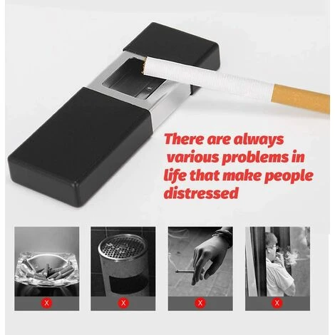 Cendrier De Poche Androxeda,cendrier De Poche à Cigarettes, Cendrier Portable, Cendrier De Voyage, Mini Cendrier à Cigarettes, Pour Voyager En Extérieur 10.5*3.5*1.5cm Fontainebleau 2Pcs Noir, Silver 7 Cendrier De Poche Androxeda,cendrier De Poche à Cigarettes, Cendrier Portable, Cendrier De Voyage, Mini Cendrier à Cigarettes, Pour Voyager En Extérieur 10.5*3.5*1.5cm Fontainebleau 2Pcs Noir, Silver – Image 5