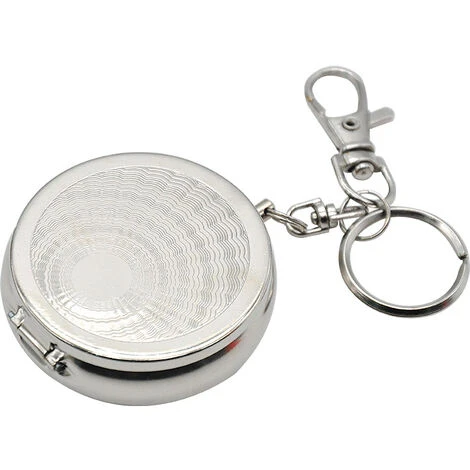 Cendrier De Poche Portable Cendrier À Cigarettes Cendrier À Cigarettes Mini Cendrier En Acier Inoxydable Avec Porte-Clés, 5*5cm Fontainebleau Argent 3Pcs(Couleur Aléatoire) 4 Cendrier De Poche Portable Cendrier À Cigarettes Cendrier À Cigarettes Mini Cendrier En Acier Inoxydable Avec Porte-Clés, 5*5cm Fontainebleau Argent 3Pcs(Couleur Aléatoire) – Image 2
