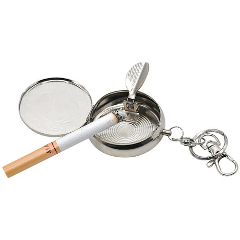 Cendrier De Poche Portable Cendrier À Cigarettes Cendrier À Cigarettes Mini Cendrier En Acier Inoxydable Avec Porte-Clés, 5*5cm Fontainebleau Argent 3Pcs(Couleur Aléatoire) 7 Cendrier De Poche Portable Cendrier À Cigarettes Cendrier À Cigarettes Mini Cendrier En Acier Inoxydable Avec Porte-Clés, 5*5cm Fontainebleau Argent 3Pcs(Couleur Aléatoire) – Image 5