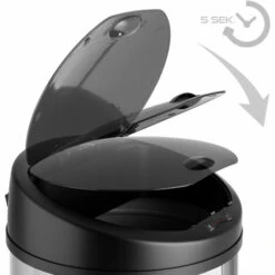 Kesser® Poubelle à Capteur Automatique Corbeille à Papier En ACIER INOXYDABLE -Poubelle Boutique 50752918 2