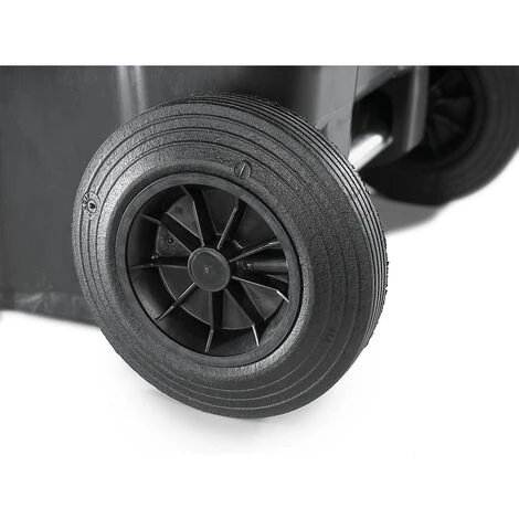 CRAEMER Conteneur à Déchets En Plastique Conforme à La Norme DIN EN 840 - Capacité 80 L - Anthracite, Couvercle Bleu 4 CRAEMER Conteneur à Déchets En Plastique Conforme à La Norme DIN EN 840 - Capacité 80 L - Anthracite, Couvercle Bleu – Image 2