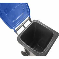 CRAEMER Conteneur à Déchets En Plastique Conforme à La Norme DIN EN 840 - Capacité 80 L - Anthracite, Couvercle Bleu 9 CRAEMER Conteneur à Déchets En Plastique Conforme à La Norme DIN EN 840 - Capacité 80 L - Anthracite, Couvercle Bleu -Poubelle Boutique 52056956 4