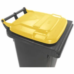 CRAEMER Conteneur à Déchets En Plastique Conforme à La Norme DIN EN 840 - Capacité 80 L - Anthracite, Couvercle Jaune 8 CRAEMER Conteneur à Déchets En Plastique Conforme à La Norme DIN EN 840 - Capacité 80 L - Anthracite, Couvercle Jaune -Poubelle Boutique 52057055 3