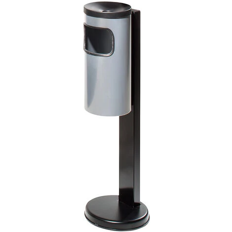 CERTEO Combiné Cendrier-poubelle Sur Pied, Hauteur 820 Mm, Ø 180 / 250 Mm, Rouge - Coloris Poubelle: Rouge 3 CERTEO Combiné Cendrier-poubelle Sur Pied, Hauteur 820 Mm, Ø 180 / 250 Mm, Rouge - Coloris Poubelle: Rouge