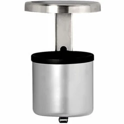 CERTEO Cendrier Mural Anti-feu Avec Toit, Hauteur 285 Mm, Graphite - Coloris Des Cendriers: Graphite -Poubelle Boutique 52057850 4