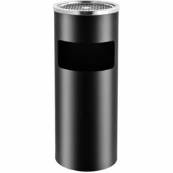 Topdeal Poubelle à Cendrier D'Hôtel 30 L Acier Noir 9 Topdeal Poubelle à Cendrier D'Hôtel 30 L Acier Noir -Poubelle Boutique 52091913 3