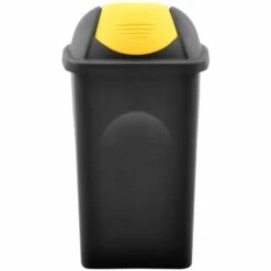 Topdeal Poubelle Avec Couvercle Pivotant 60 L Noir Et Jaune FF147323_FR 10 Topdeal Poubelle Avec Couvercle Pivotant 60 L Noir Et Jaune FF147323_FR -Poubelle Boutique 52094008 4
