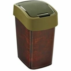 BRICOLINE Curver Flip Bin 25L Poubelle En Cuir
