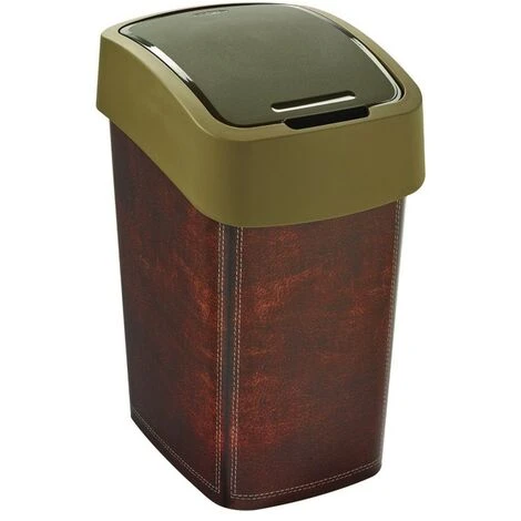 BRICOLINE Curver Flip Bin 25L Poubelle En Cuir 3 BRICOLINE Curver Flip Bin 25L Poubelle En Cuir