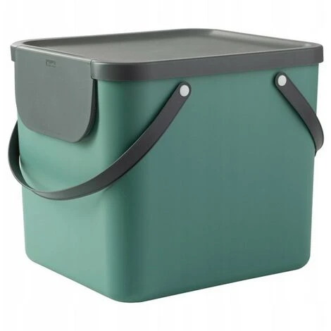 BRICOLINE Corbeille Rotho Albula 40L Vert 3 BRICOLINE Corbeille Rotho Albula 40L Vert