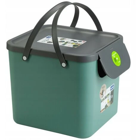 BRICOLINE Corbeille Rotho Albula 40L Vert 7 BRICOLINE Corbeille Rotho Albula 40L Vert – Image 5