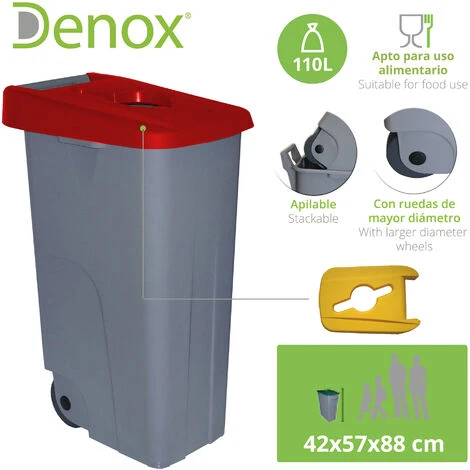 WELLHOME Recycler Le Conteneur 110 Litres Ouverts + Sacs à Ordures à 10 Unités De 10 Unités - 0 4 WELLHOME Recycler Le Conteneur 110 Litres Ouverts + Sacs à Ordures à 10 Unités De 10 Unités - 0 – Image 2