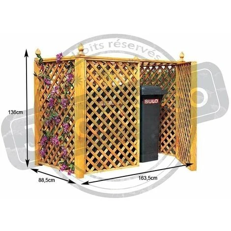 IDEANATURE Double Cache Conteneur En Pin Traité Naturel - Naturel 5 IDEANATURE Double Cache Conteneur En Pin Traité Naturel - Naturel – Image 3