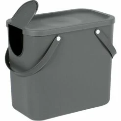 Rotho Abfallbehälter Albula 25l 40x23,5x34cm Anthrazit -Poubelle Boutique 53582173 4