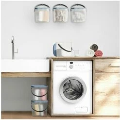 Rotho Waschmittelbehälter Albula 6l 23,5x20x20,8cm Transparent Deckel Horizon Blue -Poubelle Boutique 53604329 3