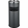 HELLOSHOP26 Cendrier Extérieur Design Avec Poubelle En Acier Inoxydable 30 Litres Gris - Argenté -Poubelle Boutique 53996730 1