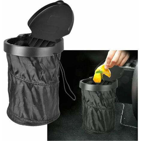 SUPERMARKET Poubelle De Voiture, Poubelle Pliable Portable, Tissu Étanche Avec Compression Avec Couvercle Poubelle Pour Bureau, Maison Et Voiture,Superma 7 SUPERMARKET Poubelle De Voiture, Poubelle Pliable Portable, Tissu Étanche Avec Compression Avec Couvercle Poubelle Pour Bureau, Maison Et Voiture,Superma – Image 5