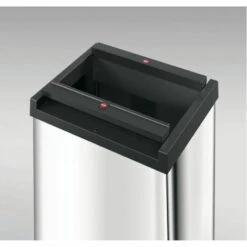 Conteneur De Déchets H763XB339XT260mm 52L Blanc Hailo -Poubelle Boutique 54217069 3