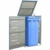 TRUE DEAL Abri Pour Poubelle 69x77,5x115 Cm Inox -Poubelle Boutique 54481916 1