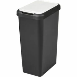 TONTARELLI Set 2 Raples Touch & Souetch 90 Litres Noir Avec Capuchon Blanc / Vert -Poubelle Boutique 54538184 4