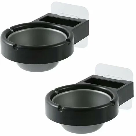 Cendrier Mural D'extérieur,Betterlife Cendrier Mural De Salle De Bain,Cendrier De Bureau,Cendrier En Acier Inoxydable,Cendrier De Salle De Bain, 2Pcs Noir 3 Cendrier Mural D'extérieur,Betterlife Cendrier Mural De Salle De Bain,Cendrier De Bureau,Cendrier En Acier Inoxydable,Cendrier De Salle De Bain, 2Pcs Noir