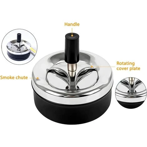 Cendrier Exterieur Sur Pied,Betterlife 3PCS Cendrier De Poche Avec Couvercle Cendrier Cendrier Tournant Cendrier Anti Odeur Avec Couvercle étanche Au Vent Et à La Pluie Pour Intérieur Et Extérieur, Noir 6 Cendrier Exterieur Sur Pied,Betterlife 3PCS Cendrier De Poche Avec Couvercle Cendrier Cendrier Tournant Cendrier Anti Odeur Avec Couvercle étanche Au Vent Et à La Pluie Pour Intérieur Et Extérieur, Noir – Image 4