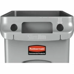 NWL Collecteur Recyclable 60L H635XB279XT558MM Gris Gris M.ventation Canaux Rubbermaid -Poubelle Boutique 55015588 4