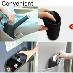 Betterlife Poubelle Avec Couvercle Pour Porte-gobelet De Voiture, Portable Et Lavable, En Silicone Pour La Cuisine Et Le Bureau, Pour La Poussière, Les Déchets, Les Reçus, Les Emballages De Gomme (noir) 10 Betterlife Poubelle Avec Couvercle Pour Porte-gobelet De Voiture, Portable Et Lavable, En Silicone Pour La Cuisine Et Le Bureau, Pour La Poussière, Les Déchets, Les Reçus, Les Emballages De Gomme (noir) -Poubelle Boutique 55553405 4