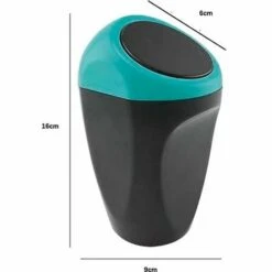 Betterlife Mini Poubelle De Voiture Peut En Plastique Des Déchets Poubelle 9*6*15CM Poubelle Conteneur De Stockage Pour L'intérieur De La Voiture/bureau/maison(Poubelle Blue-Mini) -Poubelle Boutique 55553408 5