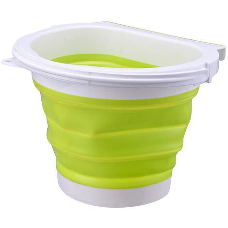 Eleganted Poubelle Pliable Poubelle Cuisine Poubelle Murale Pour Voiture Placard Bureau Bain Chambre Poubelle Suspendue Vert Fluorescent, 1Pcs,Fontainebleau 3 Eleganted Poubelle Pliable Poubelle Cuisine Poubelle Murale Pour Voiture Placard Bureau Bain Chambre Poubelle Suspendue Vert Fluorescent, 1Pcs,Fontainebleau