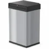Hailo Poubelle Big-Box Swing Taille L 35 L Argenté 0840-121 - Argent -Poubelle Boutique 5587408 1