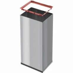 Hailo Poubelle Big-Box Swing Taille XL 52 L Argenté 0860-221 - Argent -Poubelle Boutique 5622447 4