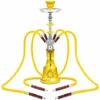 LIFCAUSAL Ensemble Complet De Narguilé Narguilé 4 Tuyaux, Narguilé En Verre Portable Narguilé Narguilé 21" Jaune -Poubelle Boutique 56624320 1