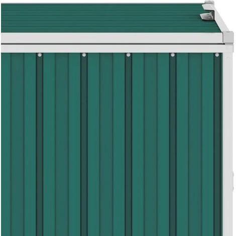 INLIFE Abri De Poubelle Double Vert 143x81x121 Cm Acier 5 INLIFE Abri De Poubelle Double Vert 143x81x121 Cm Acier – Image 3