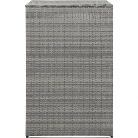 INLIFE Abri De Poubelle Simple Anthracite 76x78x120 Cm Résine Tressée 3 INLIFE Abri De Poubelle Simple Anthracite 76x78x120 Cm Résine Tressée