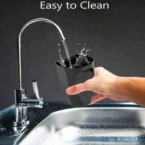 FONTAINEBLEAU Mini Poubelle De Voiture Peut En Plastique Des Déchets Poubelle 15*9CM Poubelle Conteneur De Stockage Pour L'intérieur De La Voiture, Bureau, Maison, Poubelle Blue Mini,1pcs 5 FONTAINEBLEAU Mini Poubelle De Voiture Peut En Plastique Des Déchets Poubelle 15*9CM Poubelle Conteneur De Stockage Pour L'intérieur De La Voiture, Bureau, Maison, Poubelle Blue Mini,1pcs – Image 3