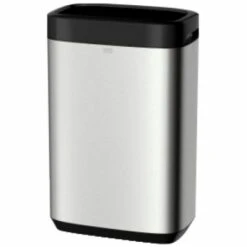 TORK® Poubelle Acier Inoxydable Et Plastique Mural Ou Sol 50 Litres - Inox