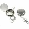 MONLY 2pc Portatif Poche Cendrier/ Véhicule Cigarette Cendrier, Mini Acier Inoxydable Cendrier Avec Porte-clés (Sculpté Modèle) -Poubelle Boutique 57218799 1