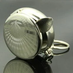 MONLY 2pc Portatif Poche Cendrier/ Véhicule Cigarette Cendrier, Mini Acier Inoxydable Cendrier Avec Porte-clés (Sculpté Modèle) 9 MONLY 2pc Portatif Poche Cendrier/ Véhicule Cigarette Cendrier, Mini Acier Inoxydable Cendrier Avec Porte-clés (Sculpté Modèle) -Poubelle Boutique 57218799 3