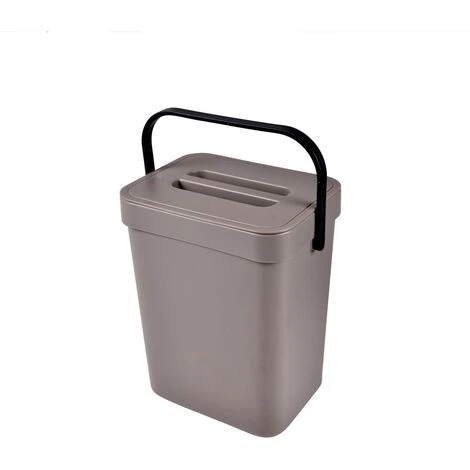 1001KDO POUR LA MAISON Poubelle Compost De Cuisine Accrochable 5L Taupe 3 1001KDO POUR LA MAISON Poubelle Compost De Cuisine Accrochable 5L Taupe
